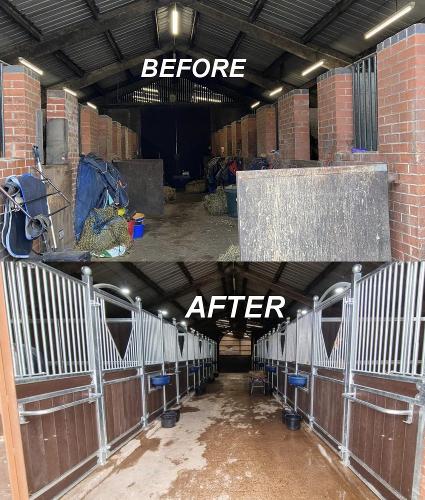 Stable Block Refurbishment Before and after photos from a stable block refurbishment we have recently carried out.
