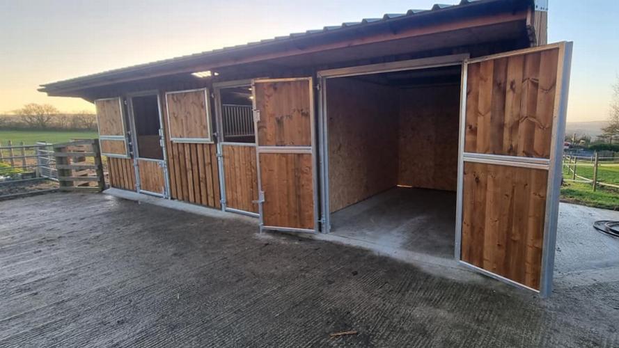 Need an option when you run out of stables? Our field shelters can be adapted to be use as full time stables, removing the sled and bolted to a concrete pad.