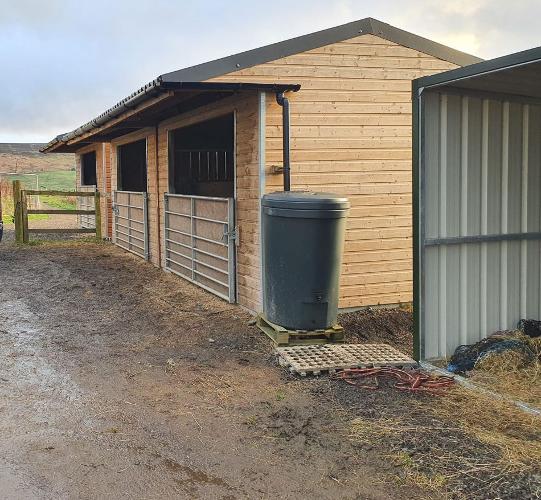 Field Shelter and Hay Store Flexible Equine Construction to suit your needs by Yellow Hill Equine Construction
